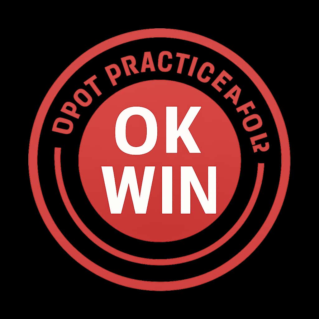 A symbolic icon depicting best practices for OK Win.