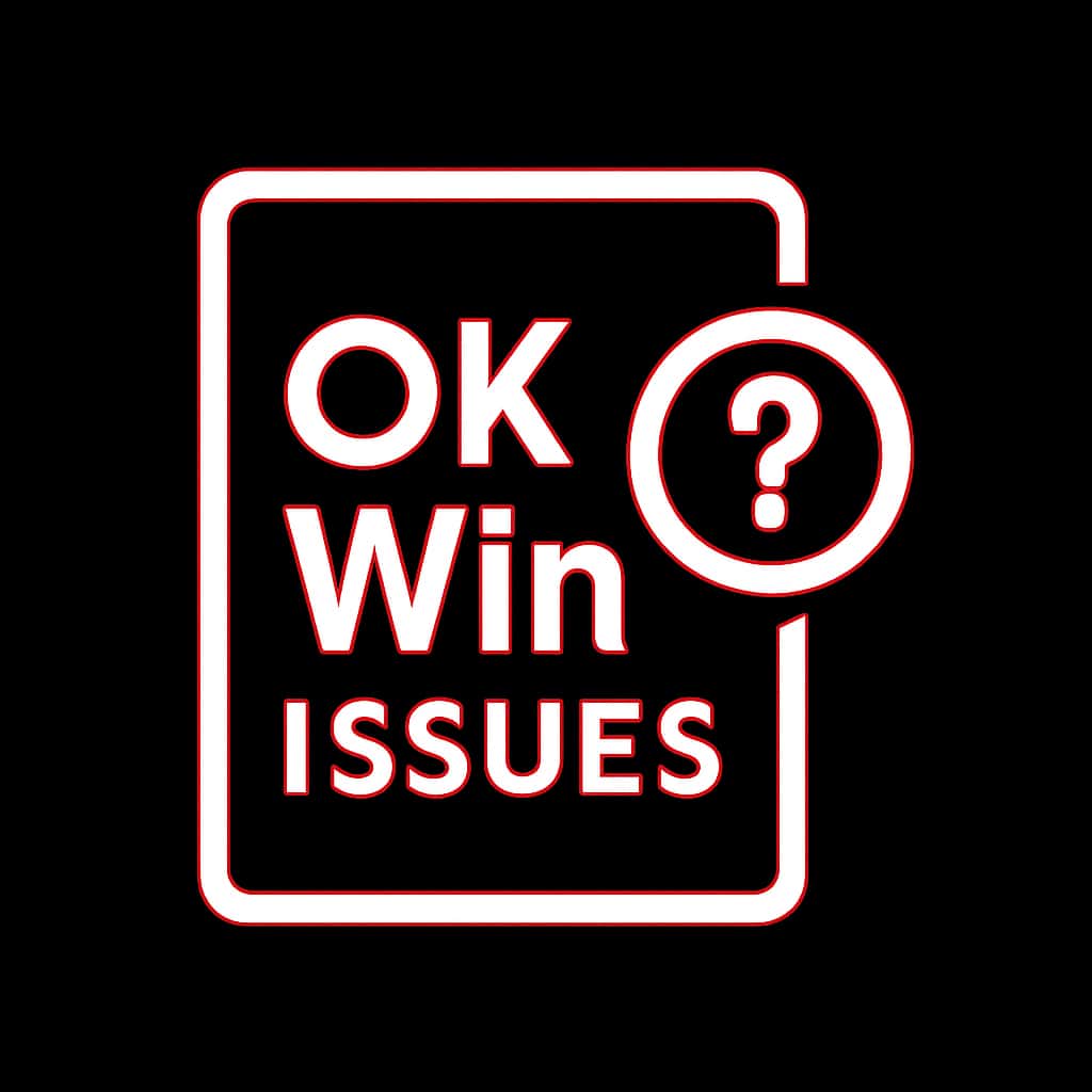 Icon representing OK Win Issues as a support resource.