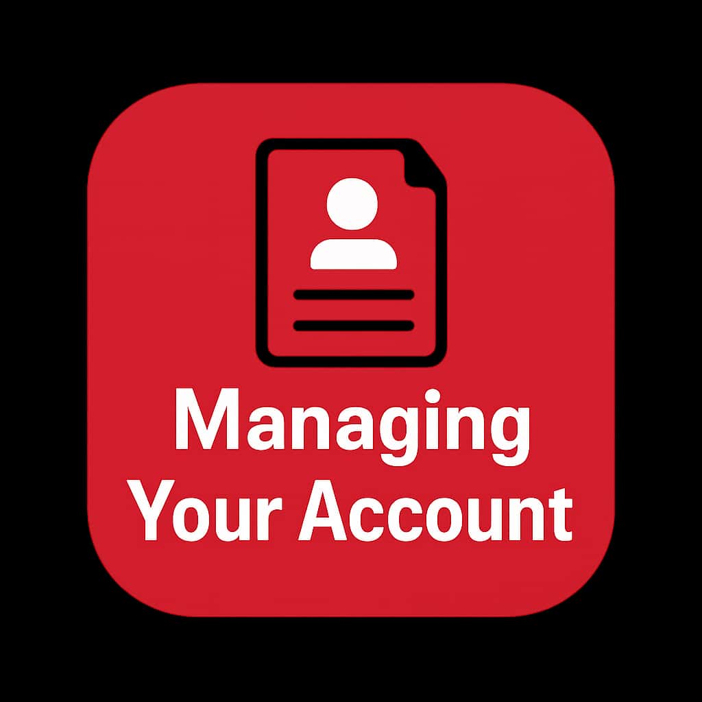 An icon illustrating the concept of managing an OK Win account.