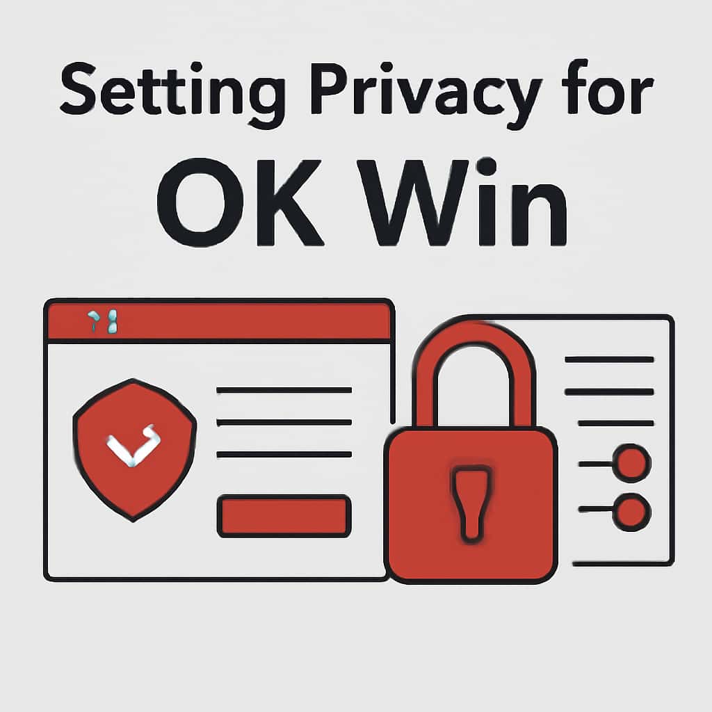 A diagram showcasing privacy settings options for OK Win.