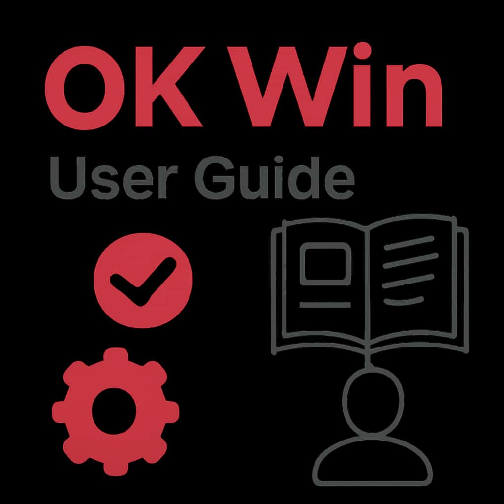 An educational diagram related to the OK Win User Guide, clearly labeled.
