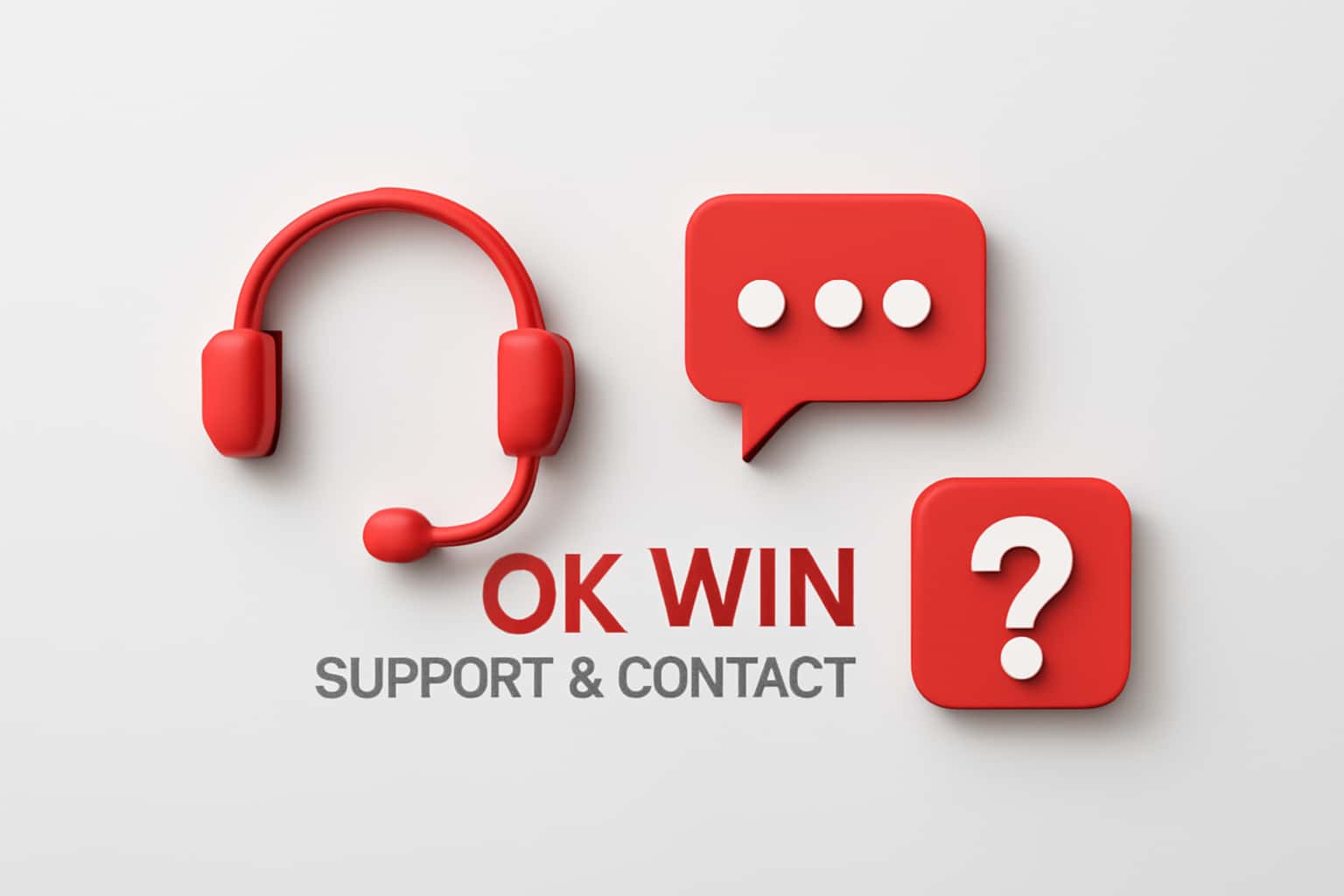 OK Win Support & Contact Interface